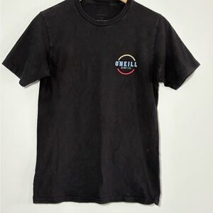 O'Neill Surf Co Black Tee First Name in Water